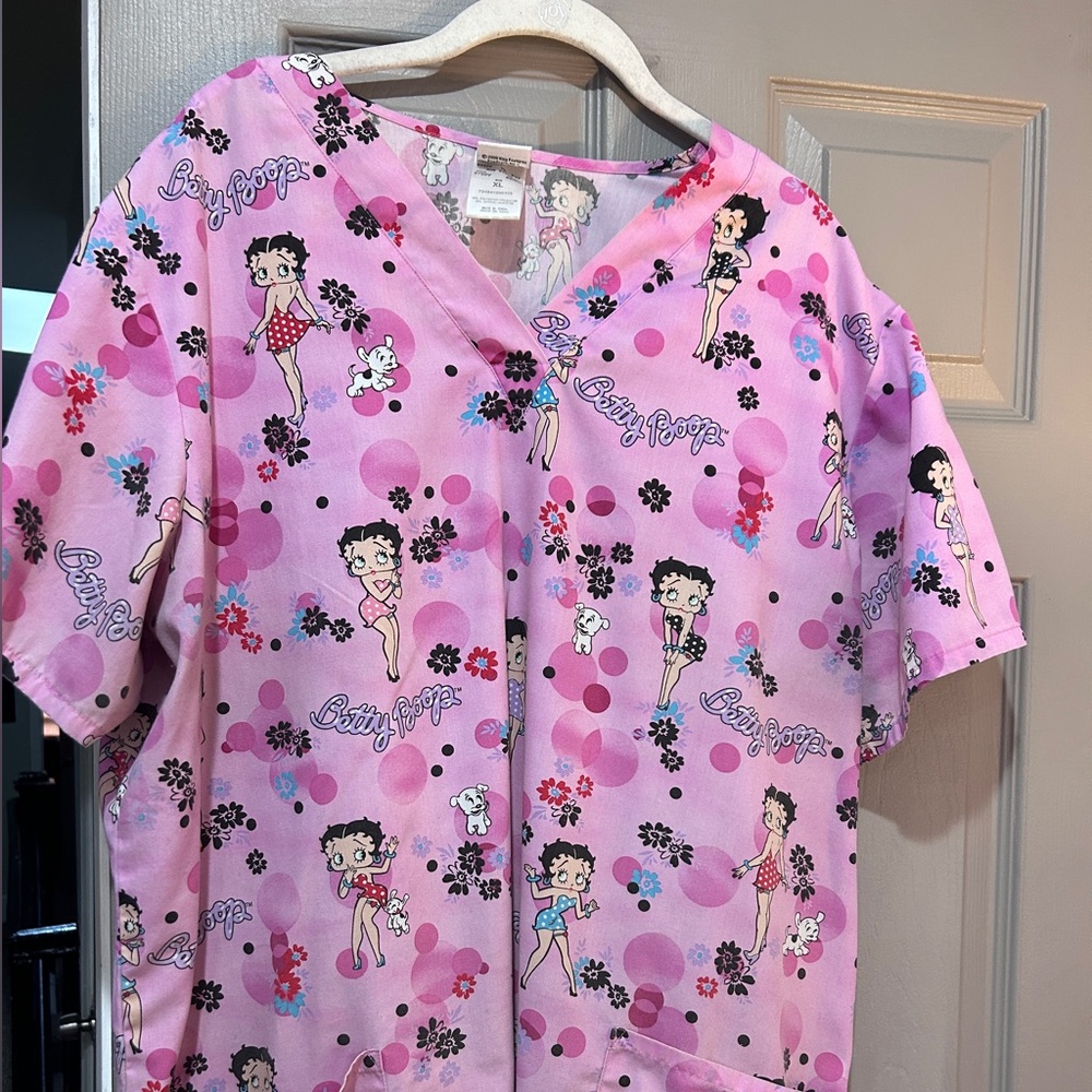 Betty Boop Scrub Top